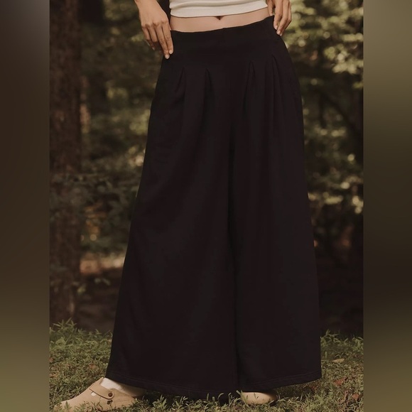 NWT! Daily Practice by Anthro Fifth Position Super Wide Leg High Rise Pants 🏈 - Picture 1 of 7